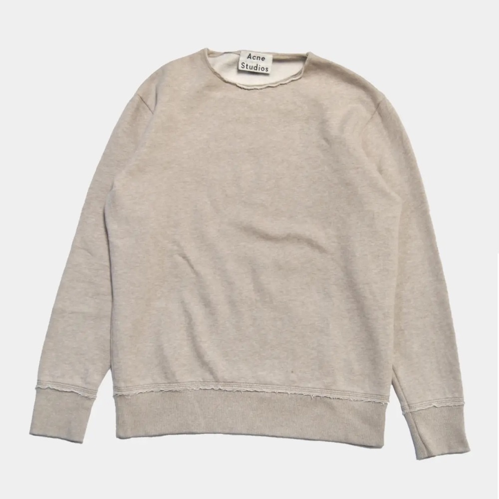 Acne Studios Carly Crewneck Sweatshirt M Oatmeal